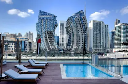 شقة - 2 غرف نوم - 2 حمامات للايجار في تراسات مراسي درايف - الخليج التجاري - دبي شقة - 2 غرف نوم - 2 حمامات للايجار في تراسات مراسي درايف - الخليج التجاري - دبي