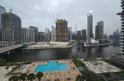 مكتب - استوديو - 1 حمام للايجار في برج تشرشل للأعمال - أبراج تشرشل - الخليج التجاري - دبي