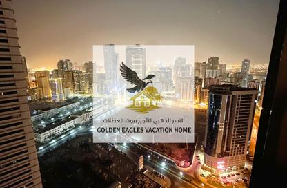 Apartment - 1 Bedroom - 2 Bathrooms for rent in Beach Tower 2 - Al Khan Lagoon - Al Khan - Sharjah Apartment - 1 Bedroom - 2 Bathrooms for rent in Beach Tower 2 - Al Khan Lagoon - Al Khan - Sharjah