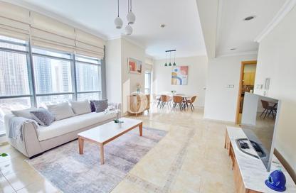 Apartment - 1 Bedroom - 2 Bathrooms for rent in Zumurud Tower - Dubai Marina - Dubai