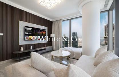 Apartment - 1 Bedroom - 2 Bathrooms for rent in Boulevard Point - Downtown Dubai - Dubai