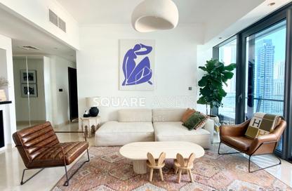 Apartment - 3 Bedrooms - 3 Bathrooms for rent in Silverene Tower A - Silverene - Dubai Marina - Dubai
