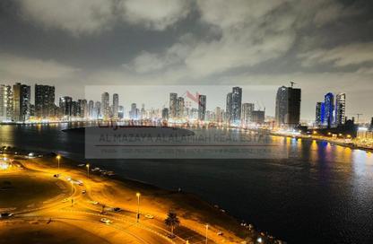 Apartment - 1 Bedroom - 2 Bathrooms for rent in Beach Tower 2 - Al Khan Lagoon - Al Khan - Sharjah