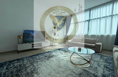 Apartment - 2 Bedrooms - 2 Bathrooms for rent in Corniche Tower - Ajman Corniche Road - Ajman