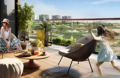 Apartment - 1 Bedroom - 2 Bathrooms for sale in Golf Greens 2 Tower A - Golf Greens 2 - Golf Greens - DAMAC Hills - Dubai