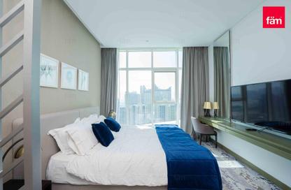 Apartment - Studio - 1 Bathroom for rent in Damac Maison Prive B - Damac Maison Prive - Business Bay - Dubai