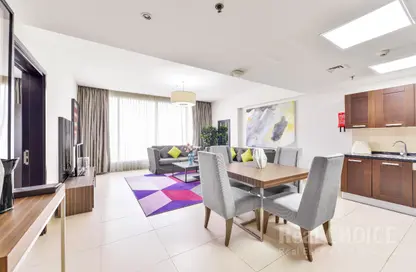 النزل و الشقق الفندقية - غرفة نوم - 1 حمام للايجار في برج نسيمه - شارع الشيخ زايد - دبي