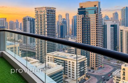 Apartment - 1 - 1 for rent in Escan Tower - Dubai Marina - Dubai