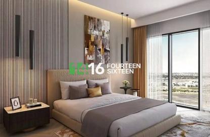 Apartment - 1 - 2 for sale in Golf Greens 1 Tower B - Golf Greens 1 - Golf Greens - Damac Hills - Dubai