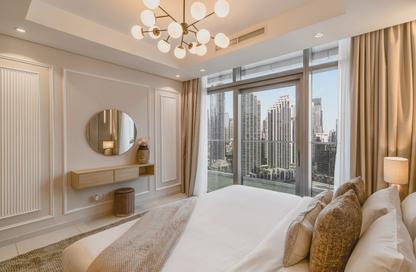 Apartment - 2 - 2 for rent in Paramount Tower Hotel  and  Residences - Business Bay - Dubai