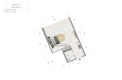 Apartment - Studio - 1 Bathroom for sale in Orchid Towers - Tiger Downtown Ajman - Al Alia - Ajman