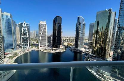 Apartment - Studio - 1 for rent in Lake Terrace - JLT Cluster D - Jumeirah Lake Towers - Dubai