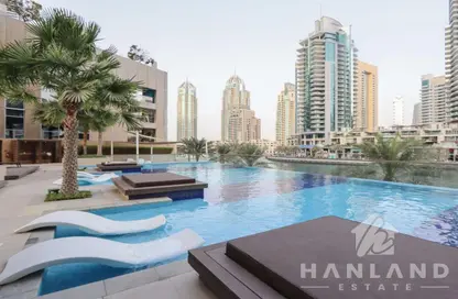 Apartment - 2 Bedrooms - 1 Bathroom for rent in No.9 - Dubai Marina - Dubai