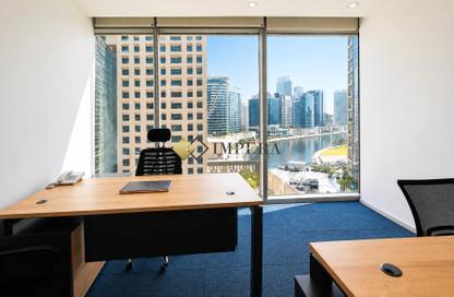 Office Space - Studio - 2 Bathrooms for rent in The Binary Tower - Business Bay - Dubai
