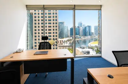 Office Space - Studio - 2 Bathrooms for rent in The Binary Tower - Business Bay - Dubai