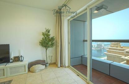 Apartment - 1 Bedroom - 2 Bathrooms for rent in Elite Residence - Dubai Marina - Dubai