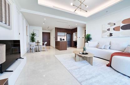 Apartment - 1 Bedroom - 1 Bathroom for rent in Palace Beach Residence Tower 1 - Palace Beach Residence - EMAAR Beachfront - Dubai Harbour - Dubai