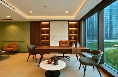Office Space - Studio - 1 Bathroom for rent in The Binary Tower - Business Bay - Dubai