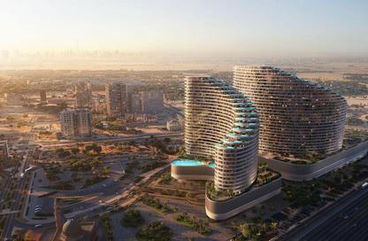 Apartment - 1 - 2 for sale in Binghatti Skyflame 2 - Binghatti Skyflame - Majan - Dubai