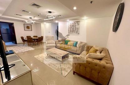Apartment - 2 Bedrooms - 2 Bathrooms for rent in Beach Tower 2 - Al Khan Lagoon - Al Khan - Sharjah
