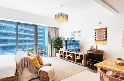 Apartment - Studio - 1 for rent in Silverene Tower B - Silverene - Dubai Marina - Dubai