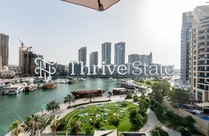 شقة - غرفة نوم - 2 حمامات للايجار في برج التألق 1 - أبراج البريق - دبي مارينا - دبي