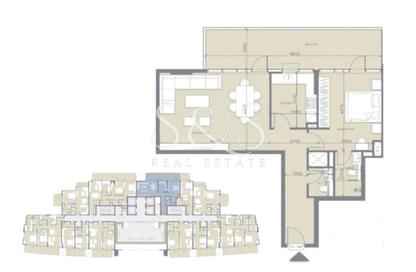 Apartment - 1 Bedroom - 2 Bathrooms for sale in Golf Vista Heights - Dubai Sports City - Dubai