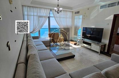 Apartment - 3 Bedrooms - 3 Bathrooms for rent in Ajman Corniche Residences - Ajman Corniche Road - Ajman