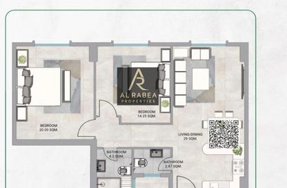 Apartment - 2 Bedrooms - 3 Bathrooms for sale in Kentia - Ajman Uptown Villas - Ajman Uptown - Ajman