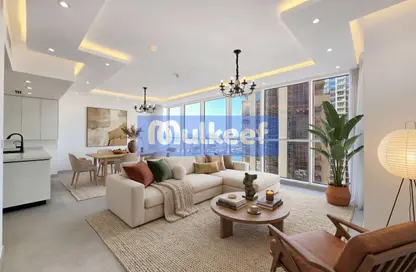 شقة - 2 غرف نوم - 3 حمامات للايجار في خور دبي ريزيدنس برج 1 شمال - Dubai Creek ريزيدنسز North - Dubai Creek ريزيدنسز - مرسى خور دبي - دبي