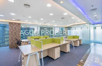 Office Space - Studio - 1 Bathroom for rent in The Binary Tower - Business Bay - Dubai