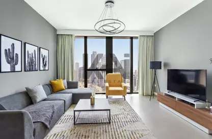 شقة - غرفة نوم - 2 حمامات للايجار في مرتفعات بوليفارد برج 2 - مرتفعات بوليفارد - وسط مدينة دبي - دبي