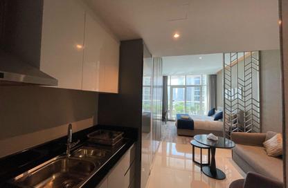 Apartment - Studio - 1 Bathroom for rent in Damac Maison Prive A - Damac Maison Prive - Business Bay - Dubai
