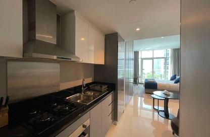 Apartment - Studio - 1 Bathroom for rent in Damac Maison Prive A - Damac Maison Prive - Business Bay - Dubai