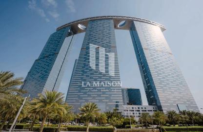 Apartment - 2 Bedrooms - 3 Bathrooms for rent in The Gate Tower 1 - Shams Abu Dhabi - Al Reem Island - Abu Dhabi