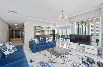 Apartment - 3 Bedrooms - 3 Bathrooms for rent in Al Majara 1 - Al Majara Towers - Dubai Marina - Dubai Apartment - 3 Bedrooms - 3 Bathrooms for rent in Al Majara 1 - Al Majara Towers - Dubai Marina - Dubai