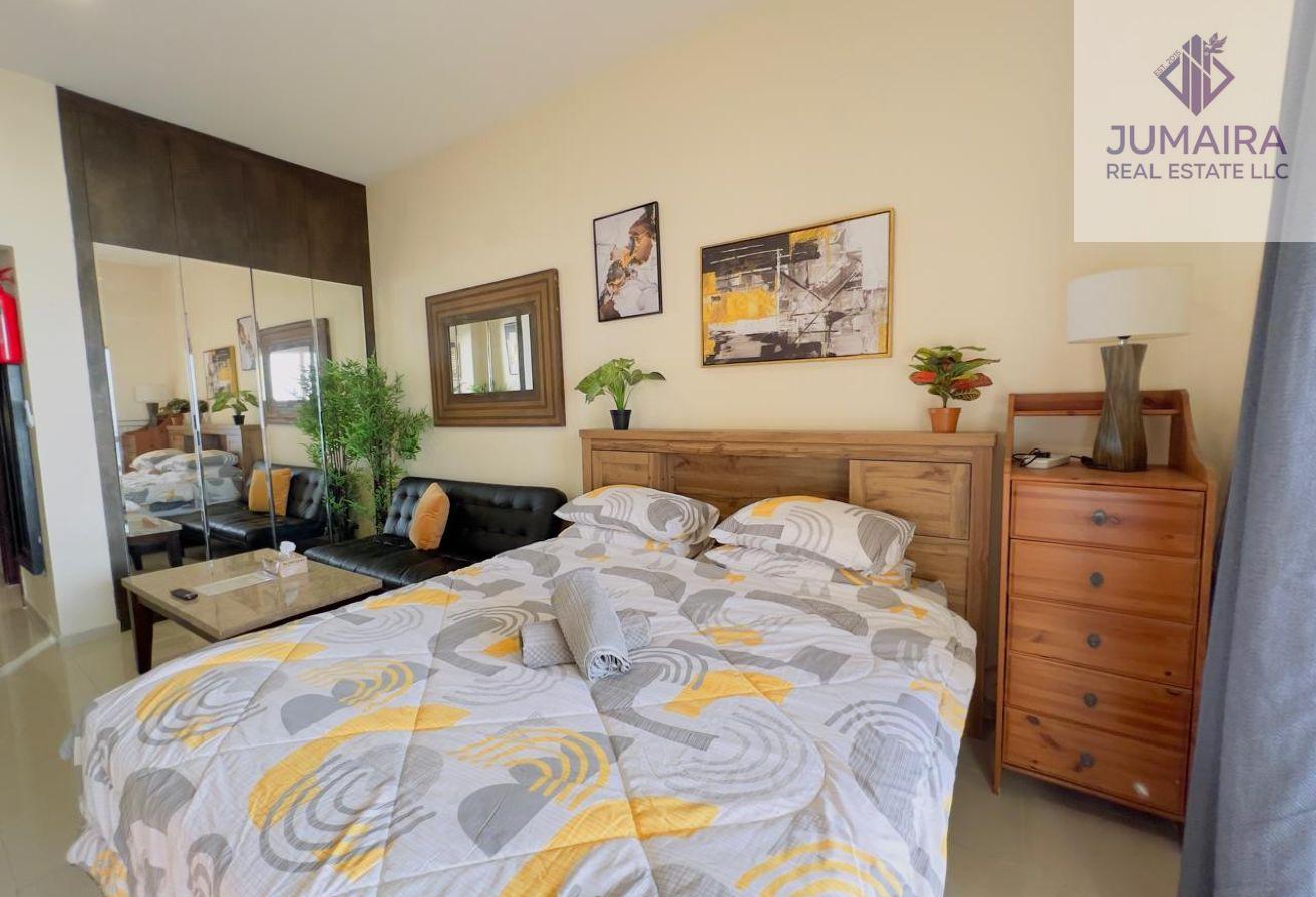 Furnished Studio|High Floor|Sea View|Bills Incuded
