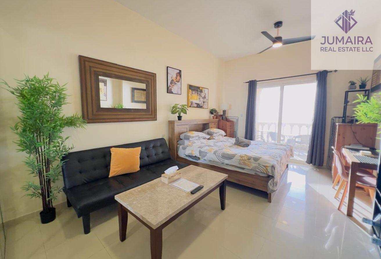 Furnished Studio|High Floor|Sea View|Bills Incuded