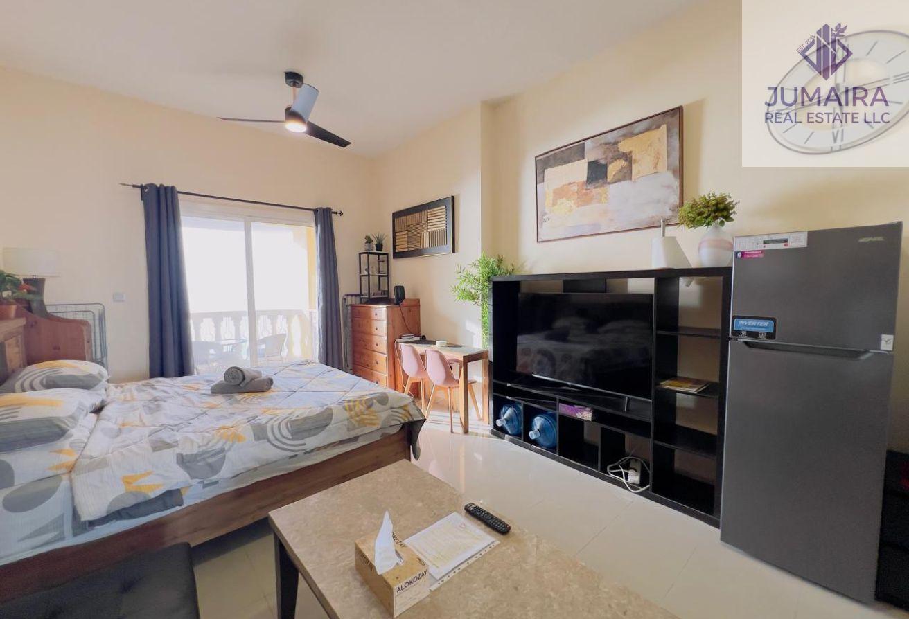 Furnished Studio|High Floor|Sea View|Bills Incuded