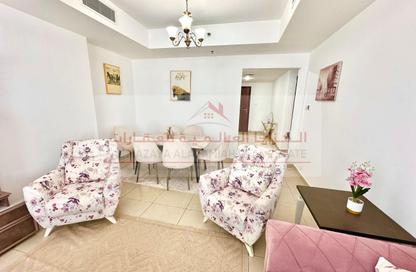 Apartment - 2 - 2 for rent in Beach Tower 2 - Al Khan Lagoon - Al Khan - Sharjah