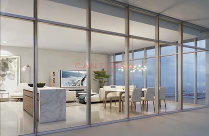 شقة - غرفة نوم - 1 حمام للبيع في برج Seapoint 2 - سي بوينت - إعمار بيتشفرونت - دبي هاربور - دبي