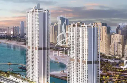 شقة - غرفة نوم - 2 حمامات للبيع في بلوواترز باي مبنى 1 - بلوواترز باي - جزيرة بلوواترز - دبي