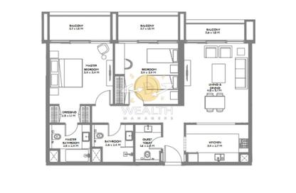 Apartment - 2 Bedrooms - 3 Bathrooms for sale in Nasaq - Aljada - Sharjah Apartment - 2 Bedrooms - 3 Bathrooms for sale in Nasaq - Aljada - Sharjah