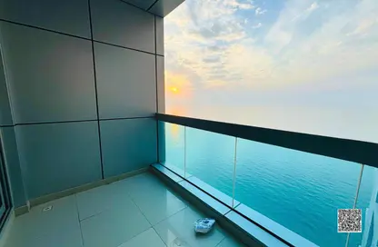 Apartment - 2 Bedrooms - 3 Bathrooms for rent in Corniche Tower - Ajman Corniche Road - Ajman
