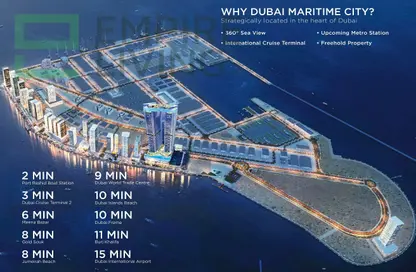 Apartment - 1 Bedroom - 2 Bathrooms for sale in Oceanz 2 - Oceanz by Danube - Maritime City - Dubai