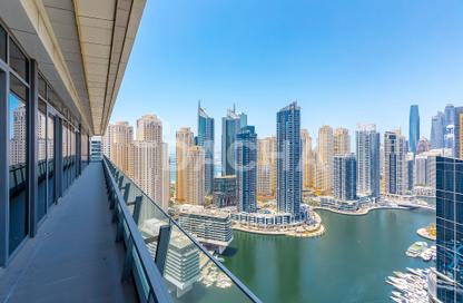 Penthouse - 4 Bedrooms - 6 Bathrooms for rent in Silverene Tower A - Silverene - Dubai Marina - Dubai