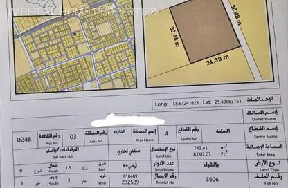 أرض - استوديو للبيع في ضاحية السلامة - أم القيوين