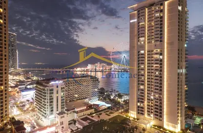 Apartment - 3 Bedrooms - 5 Bathrooms for rent in Al Fattan Marine Tower - Al Fattan Marine Towers - Jumeirah Beach Residence - Dubai