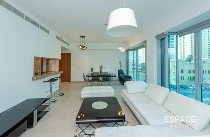 شقة - غرفة نوم - 2 حمامات للايجار في برج أتيسا - مارينا بروموناد - دبي مارينا - دبي