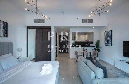 Apartment - Studio - 1 Bathroom for rent in Silverene Tower B - Silverene - Dubai Marina - Dubai
